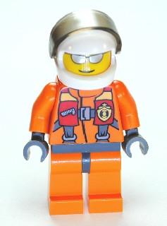LEGO Minifigure-Coast Guard City - Pilot-Town / City / Coast Guard-CTY429-Creative Brick Builders